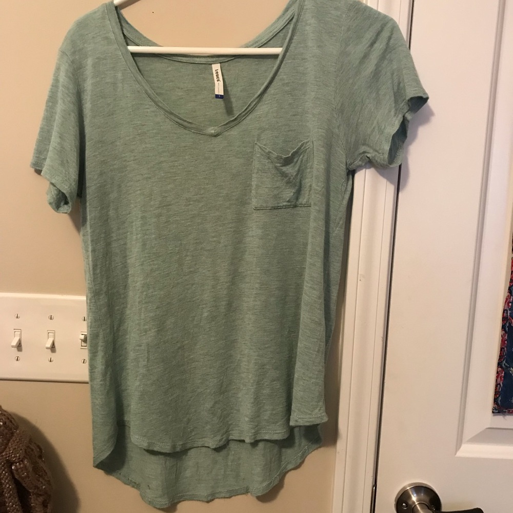 Green v neck